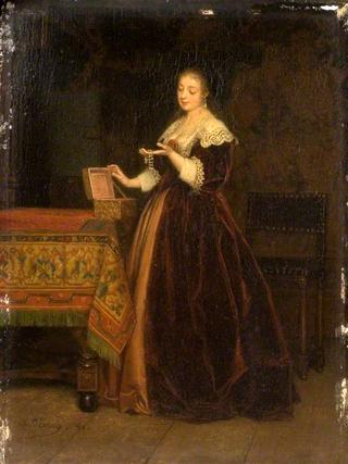A Lady with a Pearl Necklace