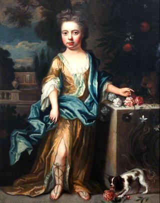 Child with Dog and Squirrel