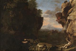 Landscape with Saint Benedict of Nursia