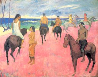 Horsemen on the Beach