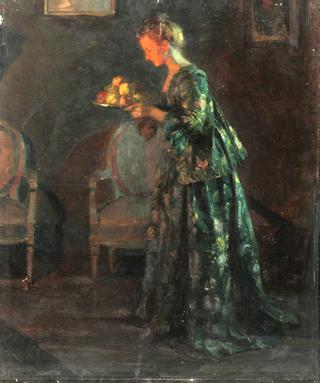 Woman Serving Fruit
