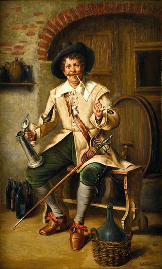 Cavalier in the Tavern