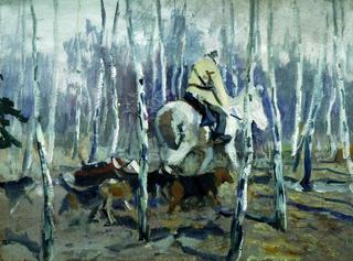 Hunter with Dogs