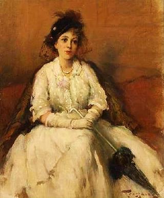 Young Woman with Parasol