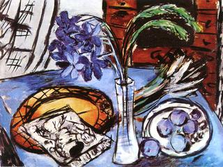 Still LIfe with Blue Orchids