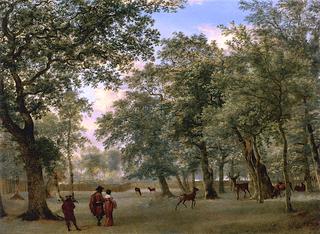 Figures in a Deer Park