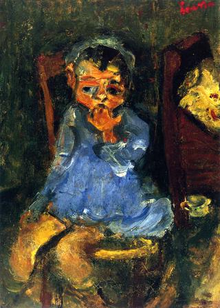Seated Child in Blue