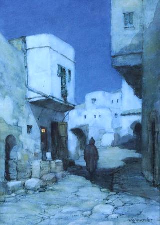 A Moonlit Street, North Africa