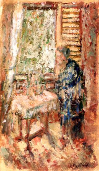 Madame Vuillard Watering Her Flowers