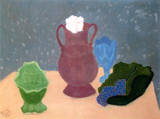 Still Life with Purple Vase