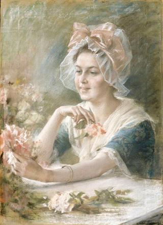 Girl with Flowers