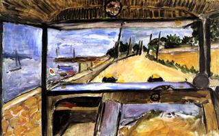 Antibes, Landscape, View from the Interior of an Automobile