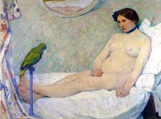 Nude with Parrot