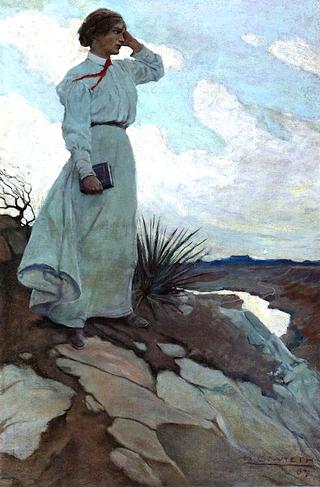 Louise Loved to Climb to the Summit on One of the Barren Hills Flanking the River, and Stand There While the Wind Blew