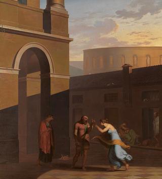 Davus Speaks with Mysis. Scene from Terence's Andria