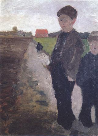 Two Boys on a Canal