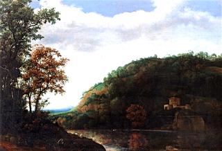 A Mountainous River Landscape....