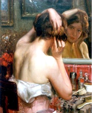 Young Woman at Her Toilet
