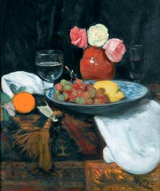 Still Life with Roses and Fruit