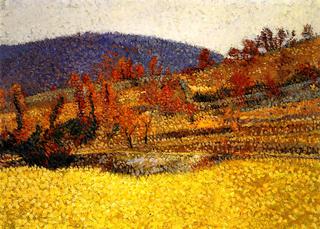 Le Chemin de Marquayrol, a l'Automne