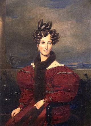Grand Duchess Sophie of Baden with a Fur Stole
