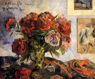 Vase of Peonies I