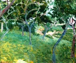 A Corner of the Bois d'Amour in Pont Aven