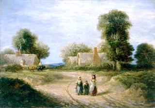 Landscape with Cottages