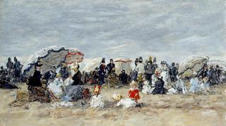 Trouville, Beach Scene