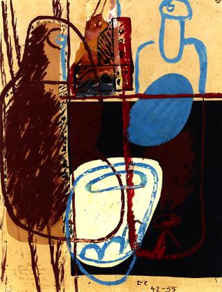 Still LIfe with Bottles, Glasses and Carafes