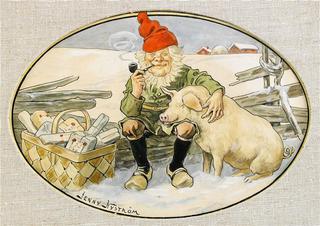 Pipe-smoking Gnome