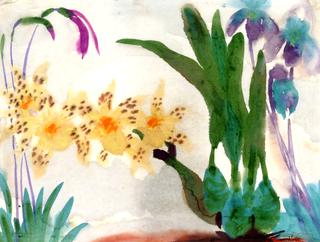 Flower Still LIfe with Orchids