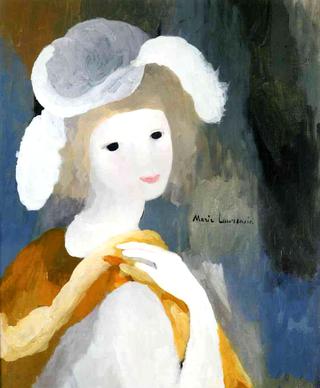 Young Woman with Feathered Hat