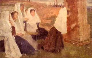 Mujeres sentadas