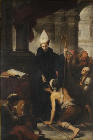 Santo Tomás de Villanueva dando limosnas