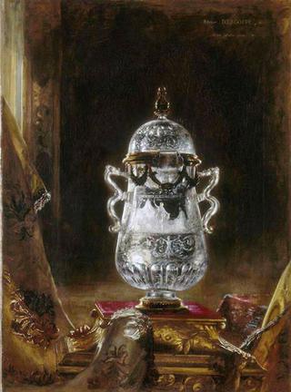 Crystal rock vase