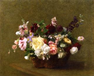 Basket of Mixed Flowers