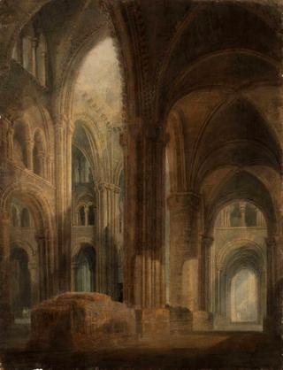 The Interior of Durham Cathedral, Looking East along the South Aisle