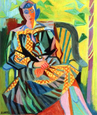 Simone on an Armchair