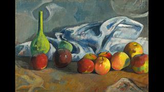 Still Life with Apples and Green Vase