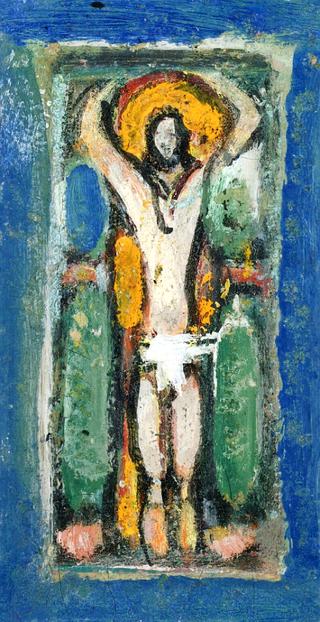 The Way of the Cross I, Crist at the Column (study)