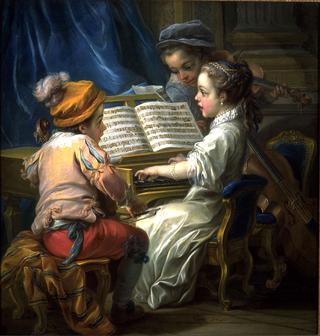 Allegories of the Fine Arts as Children - Music