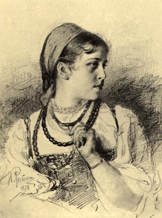 Portrait of T. A. Mamontova.