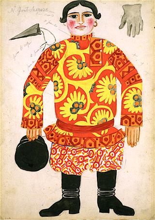 《金色公鸡》中的俄罗斯农民服装设计