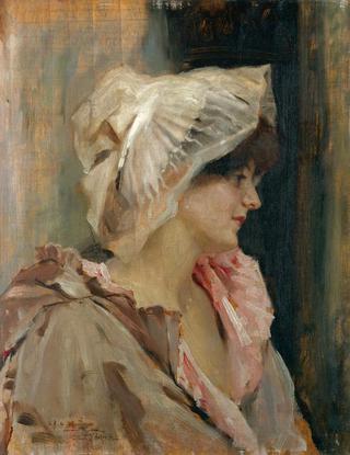Parisian lady in a peignoir