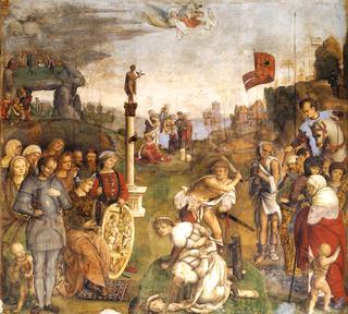 Legend of Sts. Cecilia and Valerian - The Martyrdom of Valerian and His Brother Tiburtius (Scene 5)