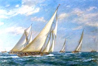 Yachts off Spithead