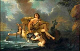 Arion on a Sea Horse and Playing Lyra