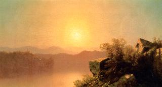 Lake Scene at Sunset