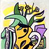 黄瓶静物画